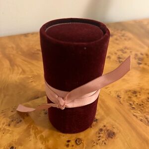 Caroline Gardner Maroon Velvet Jewelry Holder